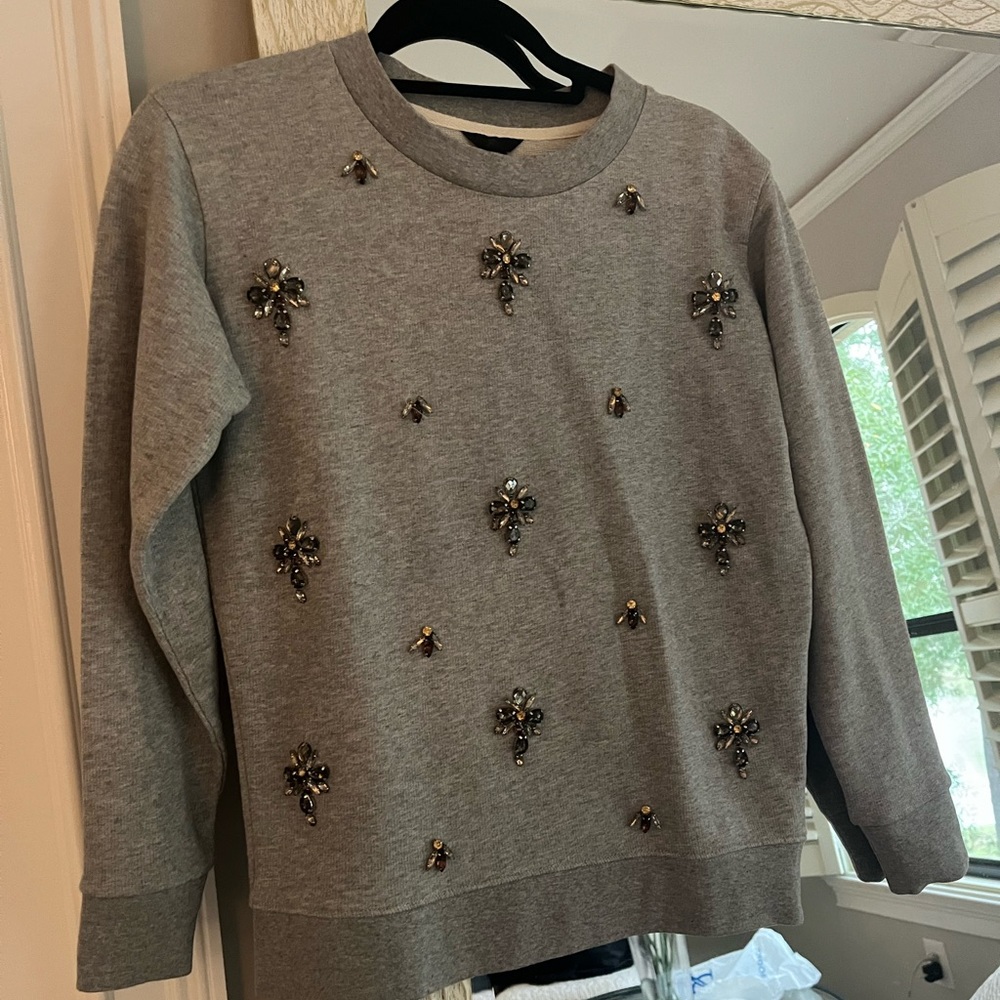 J Crew Sweater with Beads